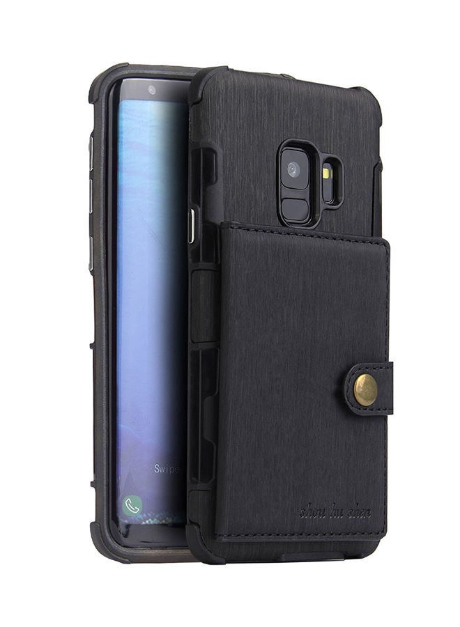 NIBEMINENT Protective Wallet Case Cover For Samsung Galaxy S9 Black - Image 2