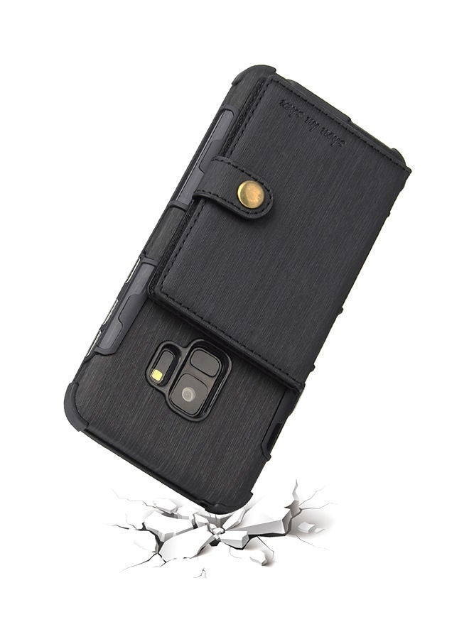 NIBEMINENT Protective Wallet Case Cover For Samsung Galaxy S9 Black - Image 3