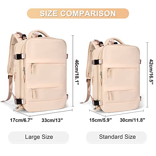 coofay Large Carry On Backpack Flight Approved Personal Item Travel Backpack For Women Airline Approved Waterproof Sports Luggage Backpack Casual Daypack Small Hiking Backpack - Image 2