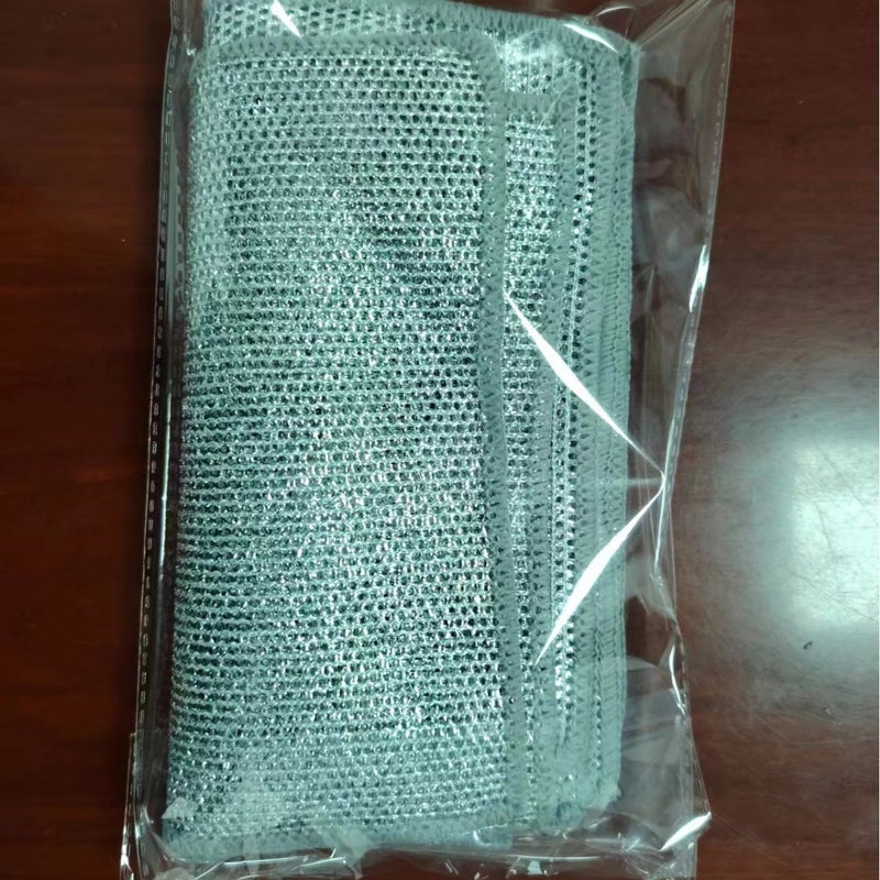 قماش تنظيف الأطباق من سلك الفولاذ لاستبدال الكرة الفولاذية قماش تنظيف منزلي شبكي غير لاصق للزيت موقد المطبخ غسل الأطباق وعاء - Image 1