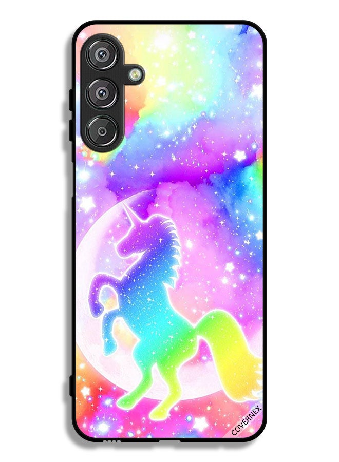 Covernex Samsung Galaxy F36 Protective Case Cover Rainbow Unicorn - Image 1