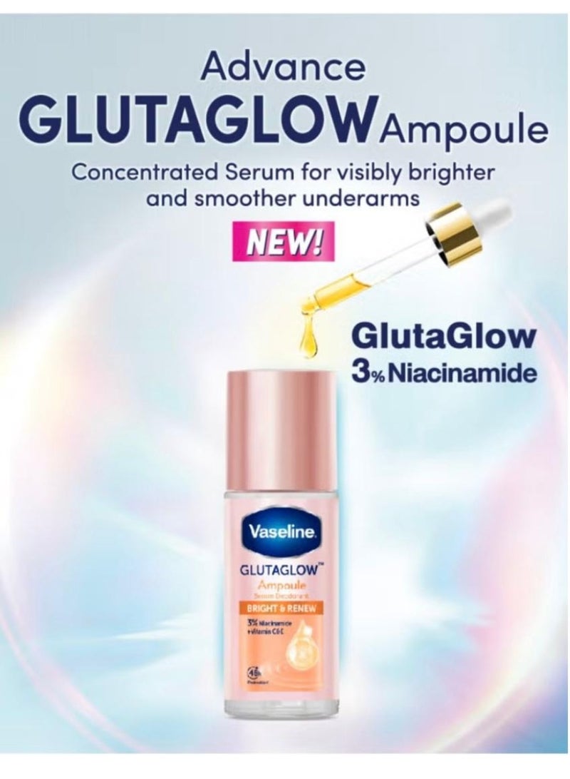 فازلين مزيل العرق فازلين جلوتاجلو برايت آند رينيو أمبول - 45 مل - Image 3