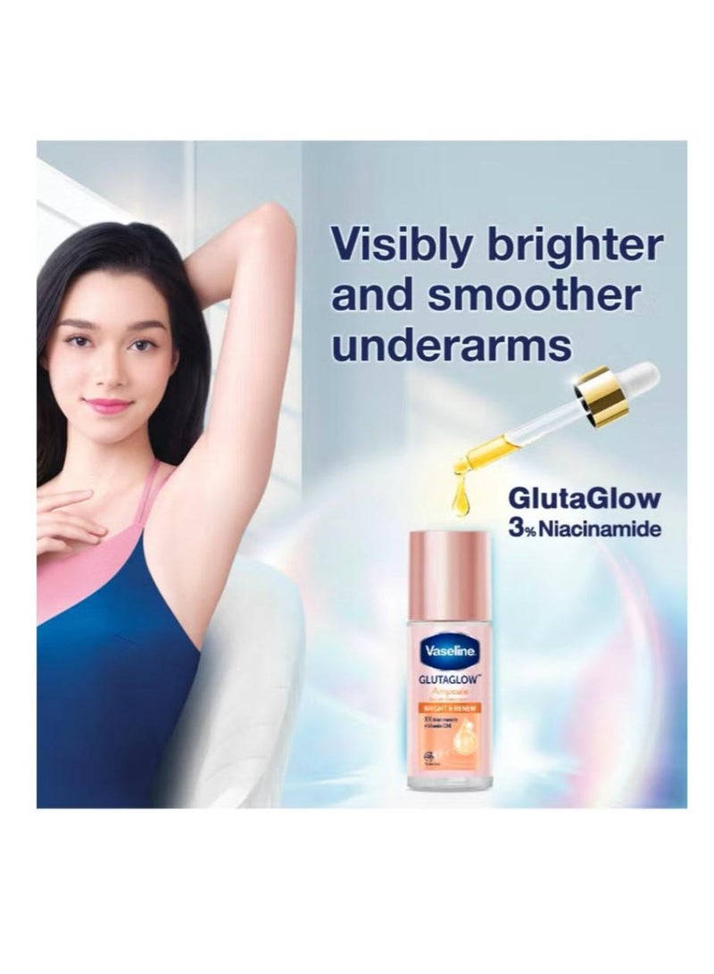 فازلين مزيل العرق فازلين جلوتاجلو برايت آند رينيو أمبول - 45 مل - Image 4