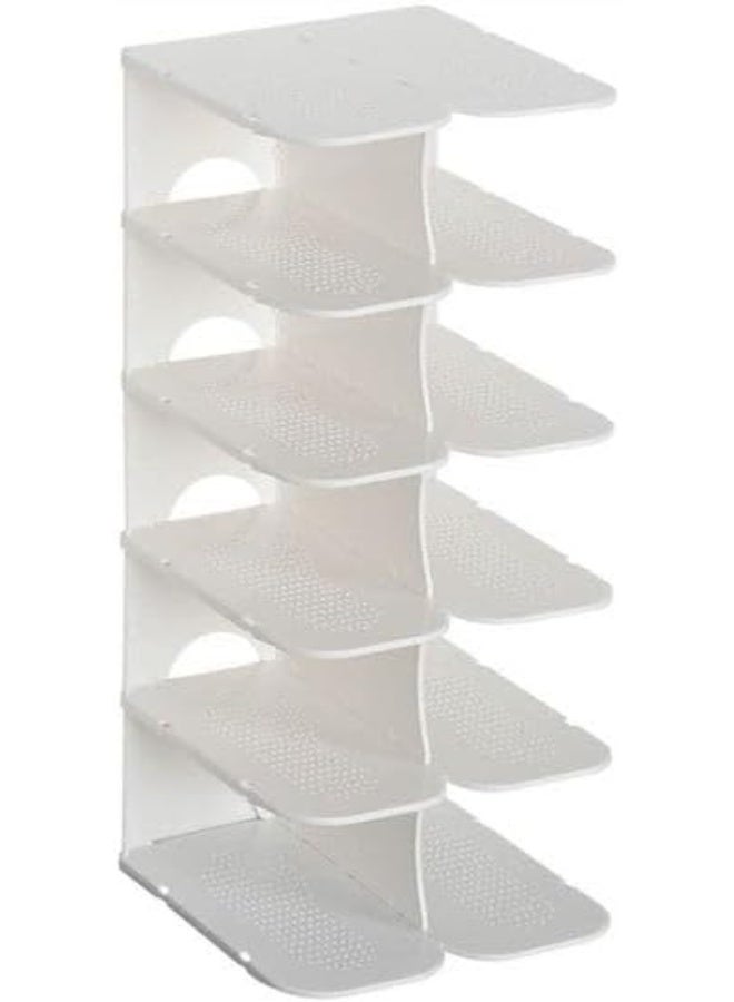 بلومنغ تايم رف أحذية للأدوات المنزلية، رف أحذية بسيط متعدد الطبقات، حامل تخزين للأحذية، خزانة أحذية منزلية، رف أحذية صغير، منظم تخزين للأحذية - Image 1