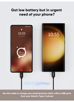 CableCreation CableCreation Micro USB to USB C Cable 3.3Feet, USB C to Micro USB Cable OTG 480Mbps, Type C to Micro USB Cable Compatible with MacBook Pro, Air, Galaxy S21 S20 S10, Pixel 5/4/3 etc 1M, Black  - Image 3