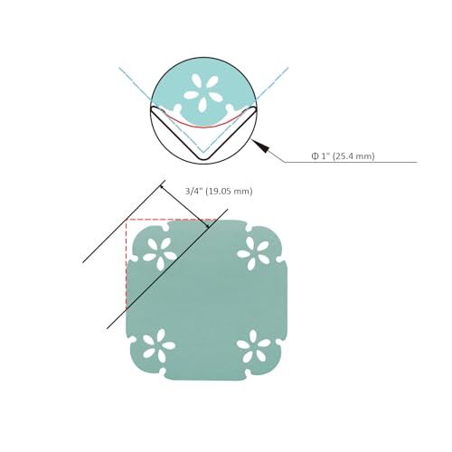 Bira Craft 1 inch Lever Action Corner Craft Punch for Paper Crafting Scrapbooking (1-inch Daisy) - Image 2