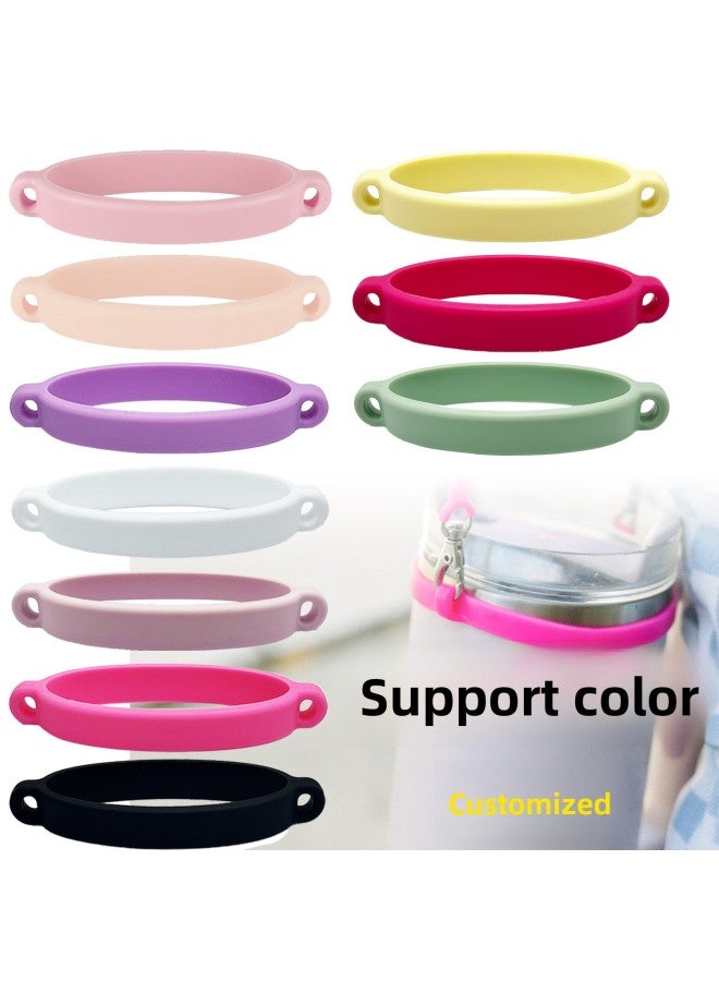 Suitable For Stanley Water Cup Water Bottle Kettle Elastic Silicone Ring Lanyard Cup Ring Ring 8-40Z Beam Ring-Specifications:Tender Powder - Image 2
