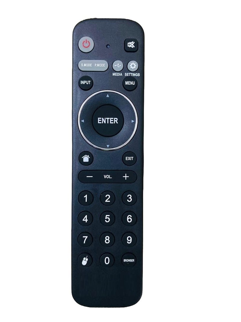 TIZOQ Remote Control Compatible for Kodak & Thomson Smart LED TV | Remote Control - Please Match The Image with Your Old Remote Before Placing The Order (Black)(TYP 2) - Image 1