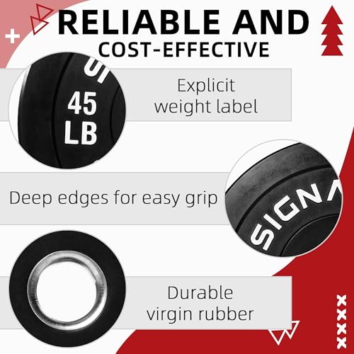 Fitvids 2" Olympic Bumper Plate Weight Plates with Steel Hub, 10LB, Pair, Black, Updated - Image 3
