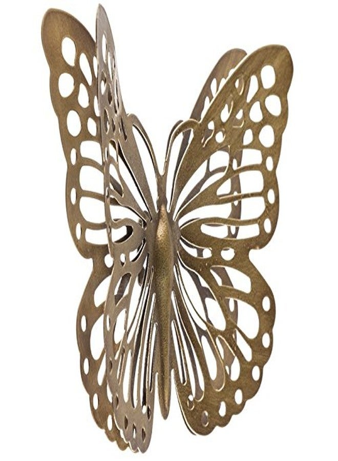 Everydecor Gold Metal Butterfly Wall Decor - Image 2