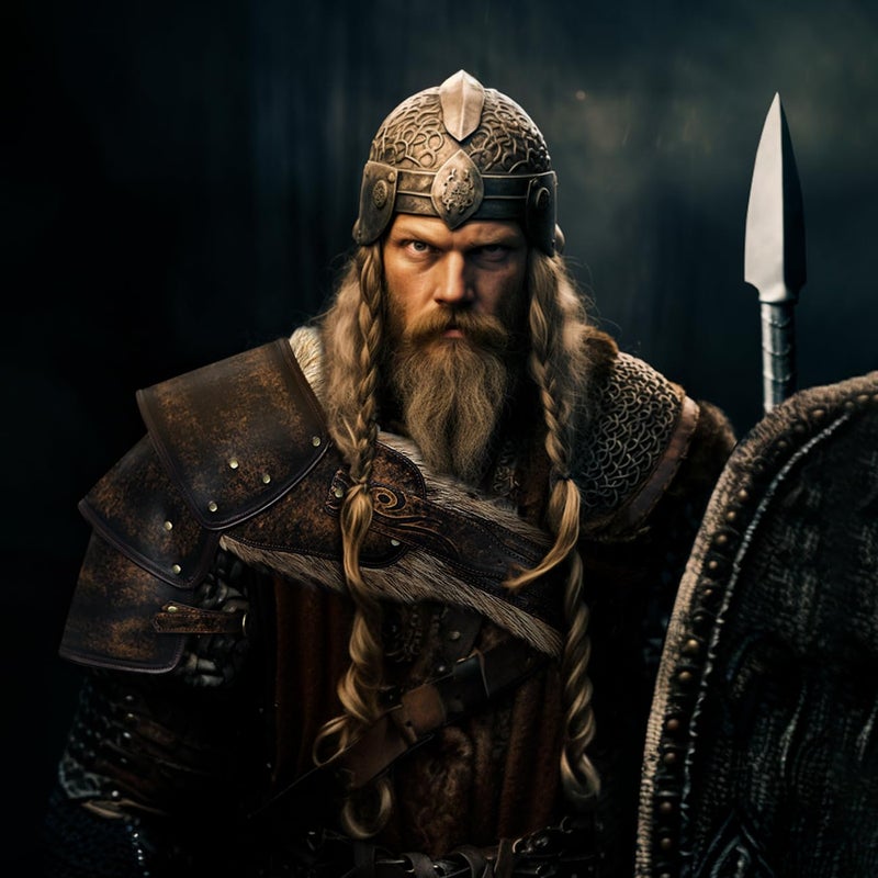 L'VOW Viking Fur Shoulder Armor Men's Medieval Leather Chest Armor for Halloween Warrior LARP Cosplay, Brown - Image 5