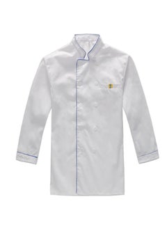 NIBEMINENT Restaurant Canteen Kitchen Clothing Hotel Chef Work Clothes Autumn and Winter Clothing Restaurant Long Sleeve Chef Clothes  - Image 1