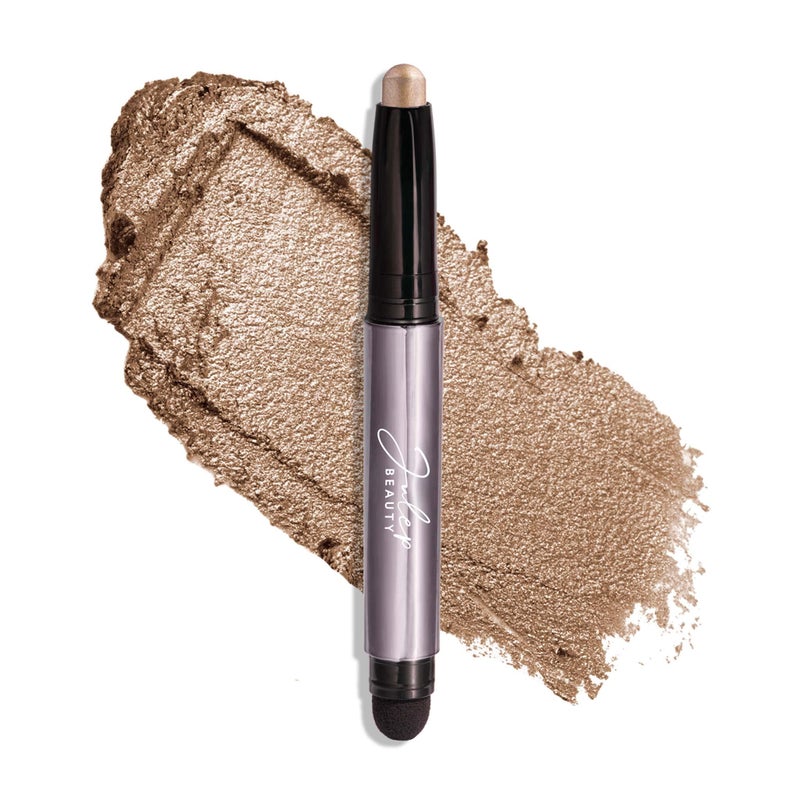 Julep Eyeshadow 101 Cream-to-Powder Waterproof Shadow Stick â€“ Silver Moonlight Shimmer â€“ Long-Lasting, Crease-Proof, Medium Golden-Beige Shimmer Eyeshadow with Built-in Smudger - Image 1
