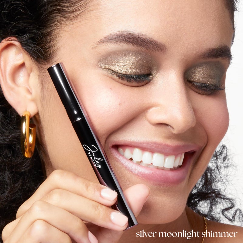 Julep Eyeshadow 101 Cream-to-Powder Waterproof Shadow Stick â€“ Silver Moonlight Shimmer â€“ Long-Lasting, Crease-Proof, Medium Golden-Beige Shimmer Eyeshadow with Built-in Smudger - Image 3