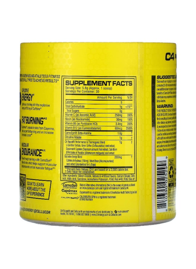 C4  Cellucor C4 / Cellucor, C4 Ripped, Pre-Workout, Raspberry Lemonade, 6.1 oz (174 g)  - Image 2