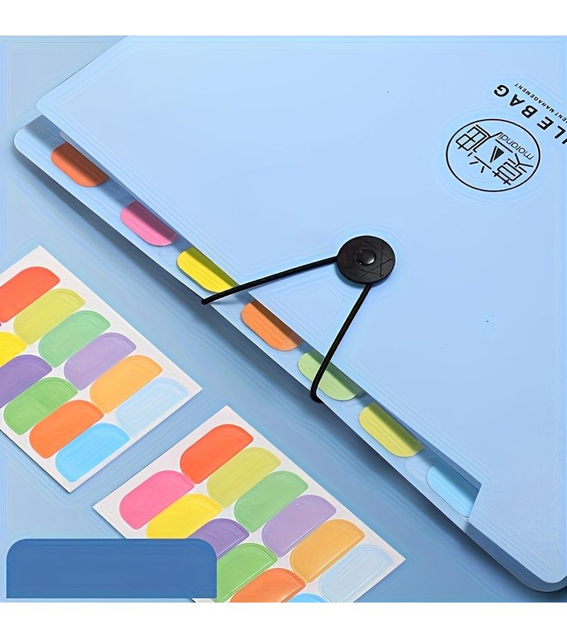 Green Heavy Duty Expanding File Folder 8 Pockets Accordion Organizer - Image 4