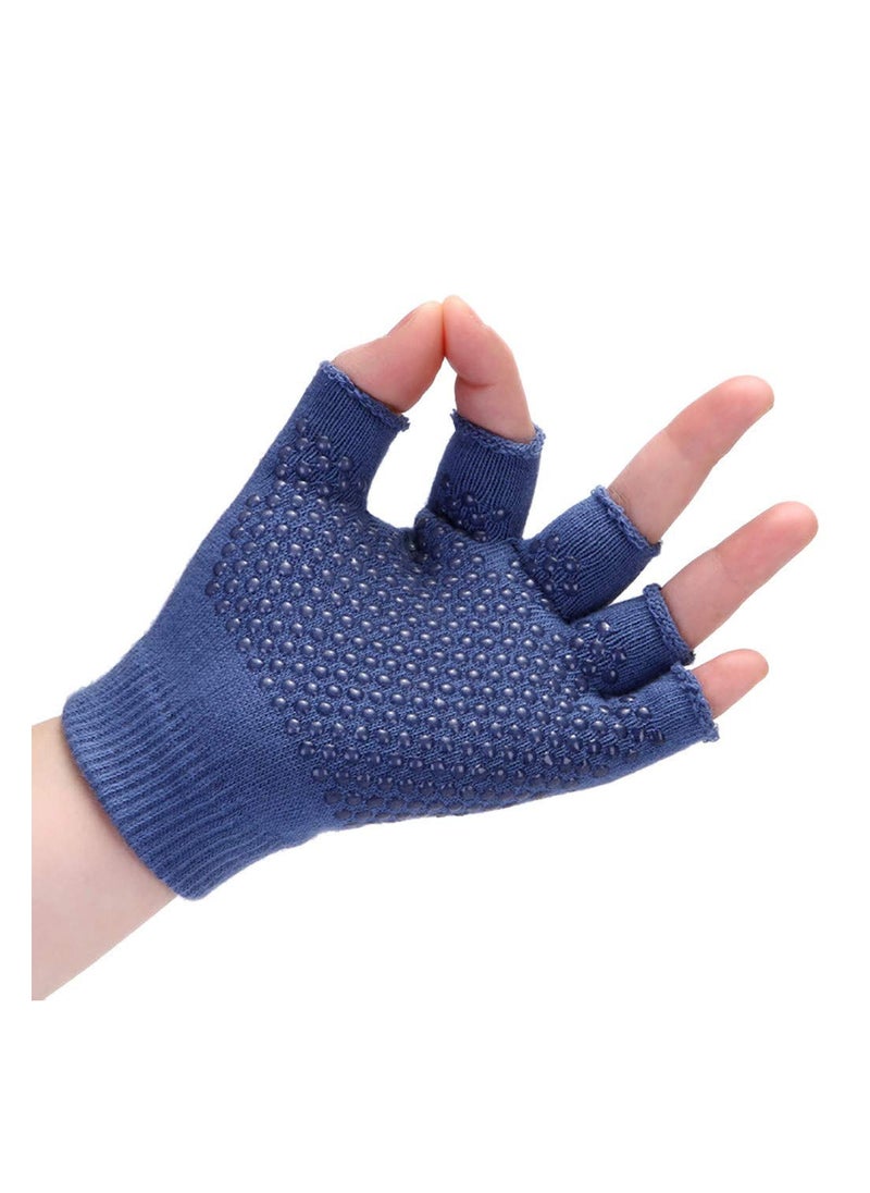 Spall - Yoga Gloves Men Women Gym Body Building Training Sports Non Slip Yoga Pilates Gloves Workout Hafl Finger Fitness Cycling - Image 1