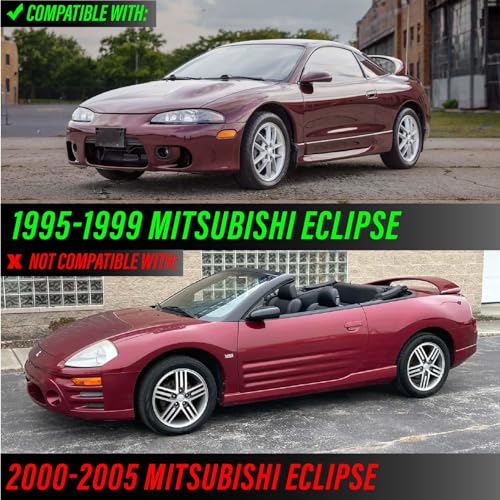 USR UNIQUE STYLE RACING USR 95-99 Eclipse Smoke Lens Bumper Side Marker Light - Lamp Assembly (Left + Right) Compatible with 1995-1999 Mitsubishi Eclipse including Spyder - Image 3