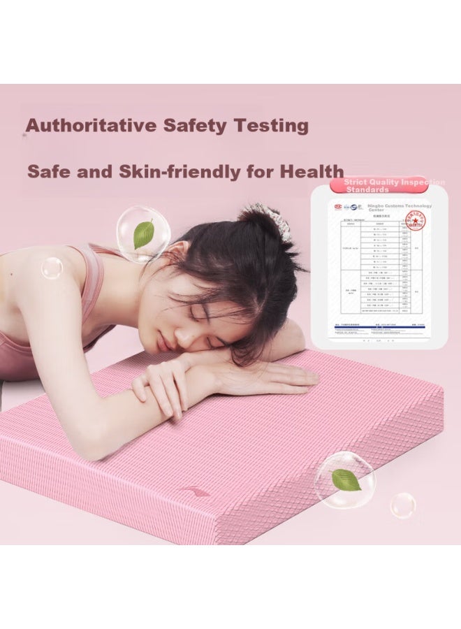 Li-Ning Li-ning Balance Pad Yoga Mat Flat Support Core Training Fitness Silent Non-slip Thickened Soft Foam Kneeling Pad Pink  - Image 3