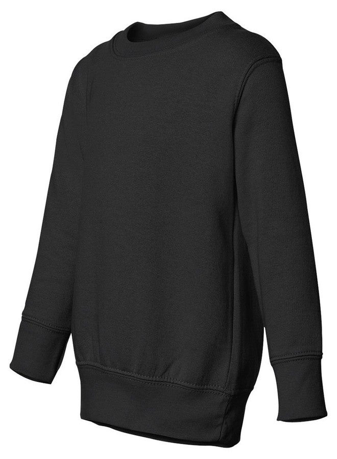 RABBIT SKINS Toddler Sweatshirt (M-3317) Available in 13 Colors 2T Black - Image 1