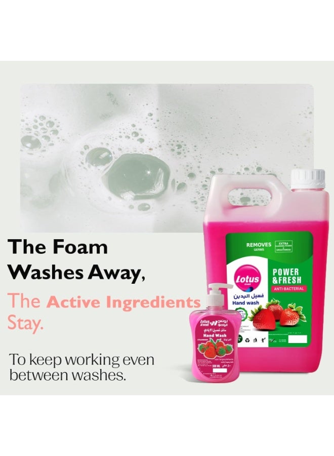 Lotus Power & Fresh Anti Bacterial Hand Wash Strawberry Fragrance 5 L  - Image 2