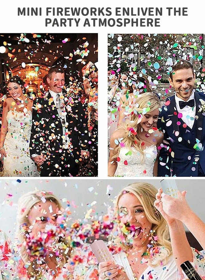 GROIC 6 PCS Confetti Cannon Party Confetti Poppers,Multicolor Confetti Shooters,Party Poppers,Biodegradable Confetti Birthday Confetti ,Party Dressing - Image 3