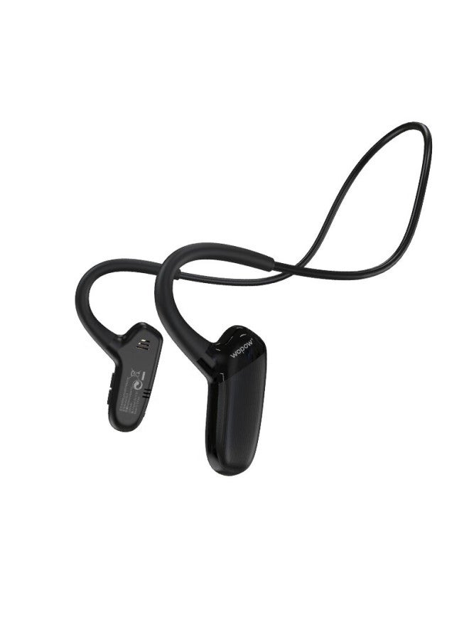 Wopow Bluetooth 5.3 Ear-hook Earphones Long Battery Life Wireless Music Gaming Sports Earbuds Compact Portable Black - Image 3