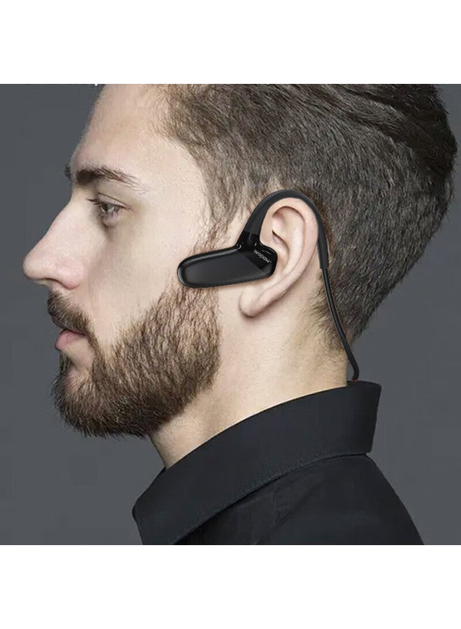 Wopow Bluetooth 5.3 Ear-hook Earphones Long Battery Life Wireless Music Gaming Sports Earbuds Compact Portable Black - Image 5