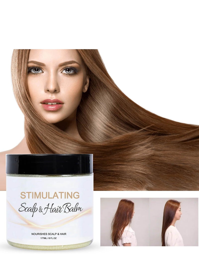 EELHOE Stimulating Scalp and Hair Balm for Hair Growth, Mango & Shea Butter, Nourishing Jojoba Oil, Peppermint & Rosemary Oil, Vitamin E, Scalp Care, Hair Care, Moisture, Shine & Strength, 6 oz - Image 5