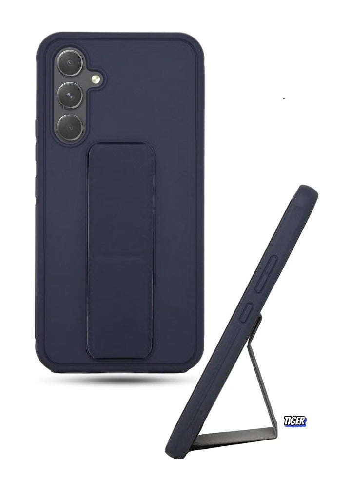 TIGER Samsung Galaxy A25 Back Stand Case Cover – Magnetic Holder, Soft Silicone, Horizontal & Vertical Kickstand, Wrist Strap, Full Protection, Scratch Resistance Matte Finish Case for Samsung Galaxy A25 - Image 1