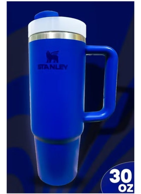 Stanley 30oz Tumbler – Stainless Steel Travel Mug with Reusable Straw | BPA-Free, Eco-Friendly & Dishwasher Safe | Leakproof FlowState™ Lid | Double Wall Insulation Keeps Drinks Hot for 16 Hours & Cold for 24 Hours | Slim Base Fits Most Car Cup Holders | Durable Ergonomic Handle for Easy Carrying at Work, Travel, or Outdoors