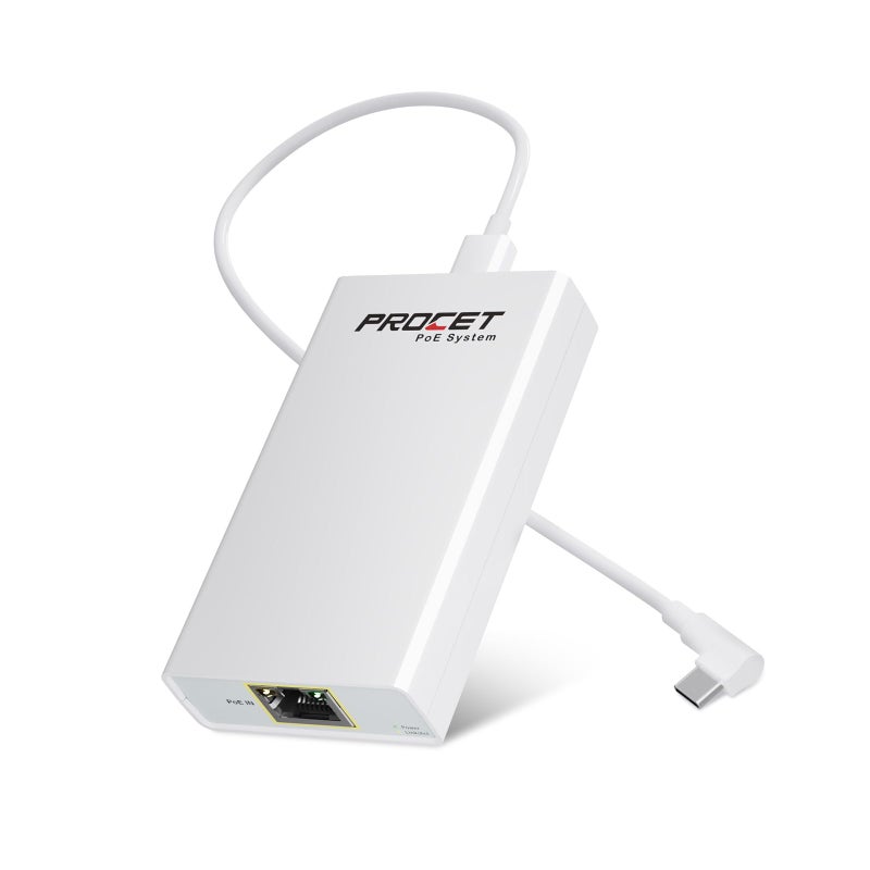 PROCET PoE System Gigabit PoE to USB C Converter for Smart PhoneTablet USBC to Ethernet Adapter with 23W Charging Power Data 2in1 RJ45 Port to TypeC Adapter 101001000Mbps High Speed Plug PlayIEEE8023at - Image 2