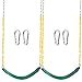 TURFEE 2 Pack Green Swing Seats Heavy Duty with 66 Chain Swing Set Accessories Replacement with Snap Hooks for Kids Outdoor Play Playground Trees PlaygroundGreen - Image 4