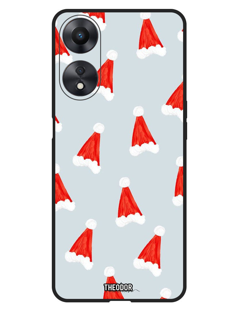 Theodor Protective Case Anti Scratch Shock Proof Bumper Cover For Oppo A18 Christmas Caps - Image 1