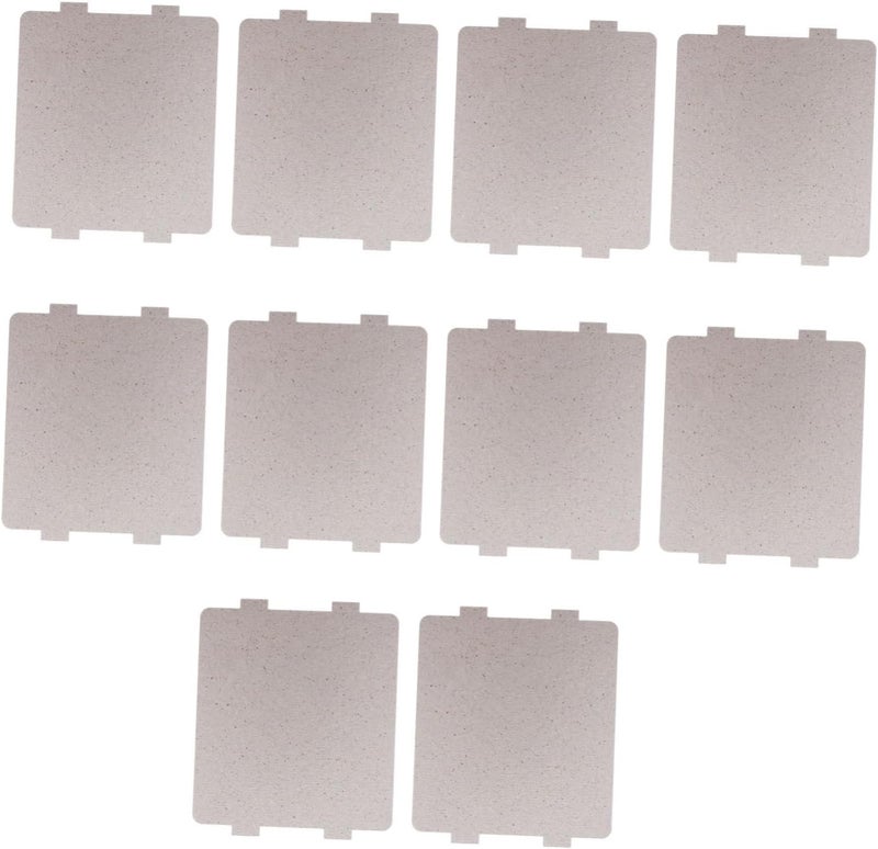 Vosarea 10 Pcs Mica Insulation for Microwave Oven Parts Waveguide Covers Heat Insulation Accessory Fit for Kitchen and Home Appliances - Image 1