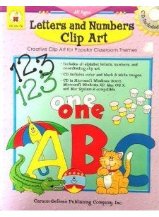 Letters and Numbers Clip Art (Creative Clip Art for Popular Classroom Themes (includes CD), CD104176)