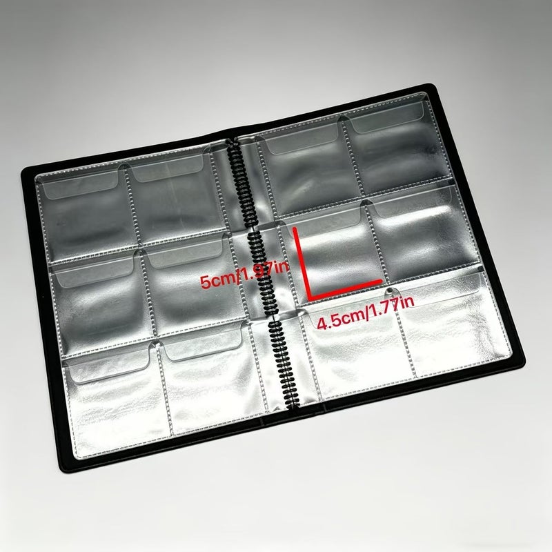 60 Pocket Coin Collection Book With 10 PVC Pages Dustproof And Anti Oxidation Coin Holder Album Wine Red 60 Compartment Storage - Image 3