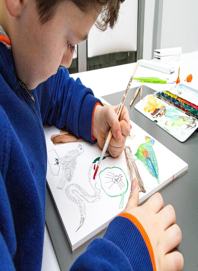 da Vinci Student Series 4212 Junior Student/Beginner Paint Brush Set, Synthetic with Lacquered Non-Roll Handles, Multiple Sizes, 3 Brushes - Image 4