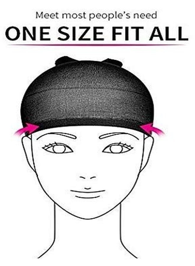 BISMAADH Free Size Elastic Stocking Cap Singh Net for Mens & Boys White, Pack of 5 - Image 3