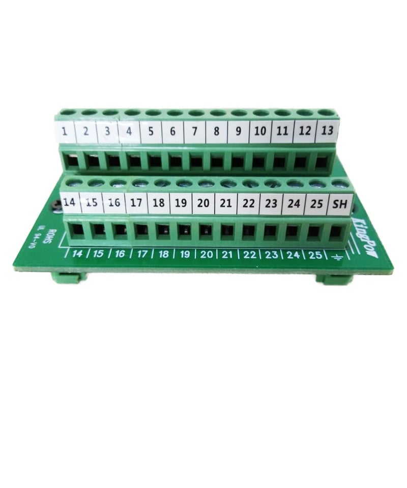 Twinkle Bay Twinklebay DB25 Connector to Wiring Terminal Db25 Breakout Board Solder-Free (Male and Female Adapter) - Image 3