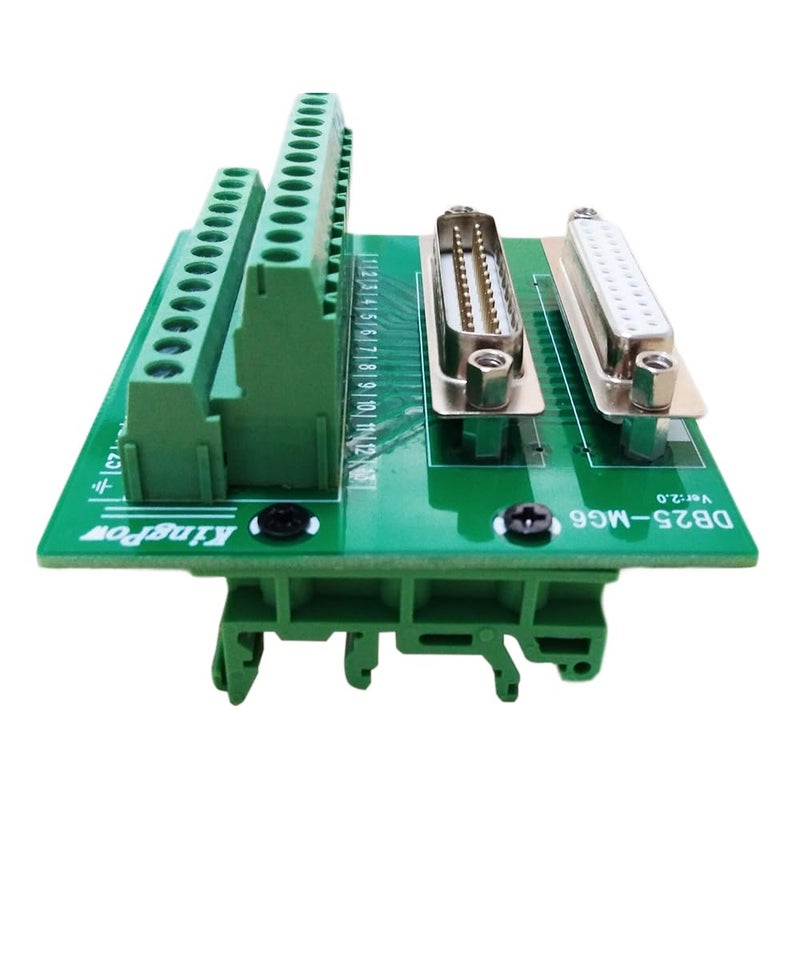 Twinkle Bay Twinklebay DB25 Connector to Wiring Terminal Db25 Breakout Board Solder-Free (Male and Female Adapter) - Image 2