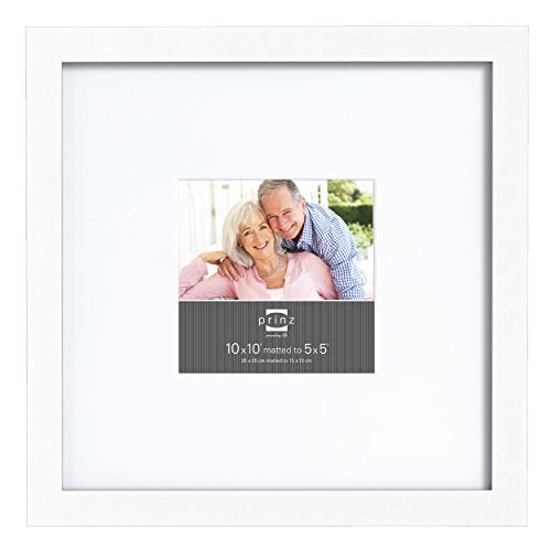 Prinz Gallery Expressions 10' x 10' Styrene Picture Frame, Matted to 5' x 5', White - Image 4