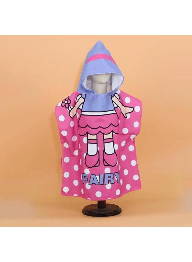 SHARP Children's Bath Towel Cape Cute Cartoon Print Soft Thickened Quick-drying Wearable Beach Towel - Image 1