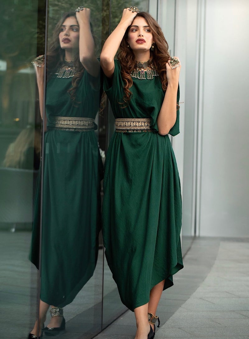 ECSTACY Drape Belt Gown  - Image 1