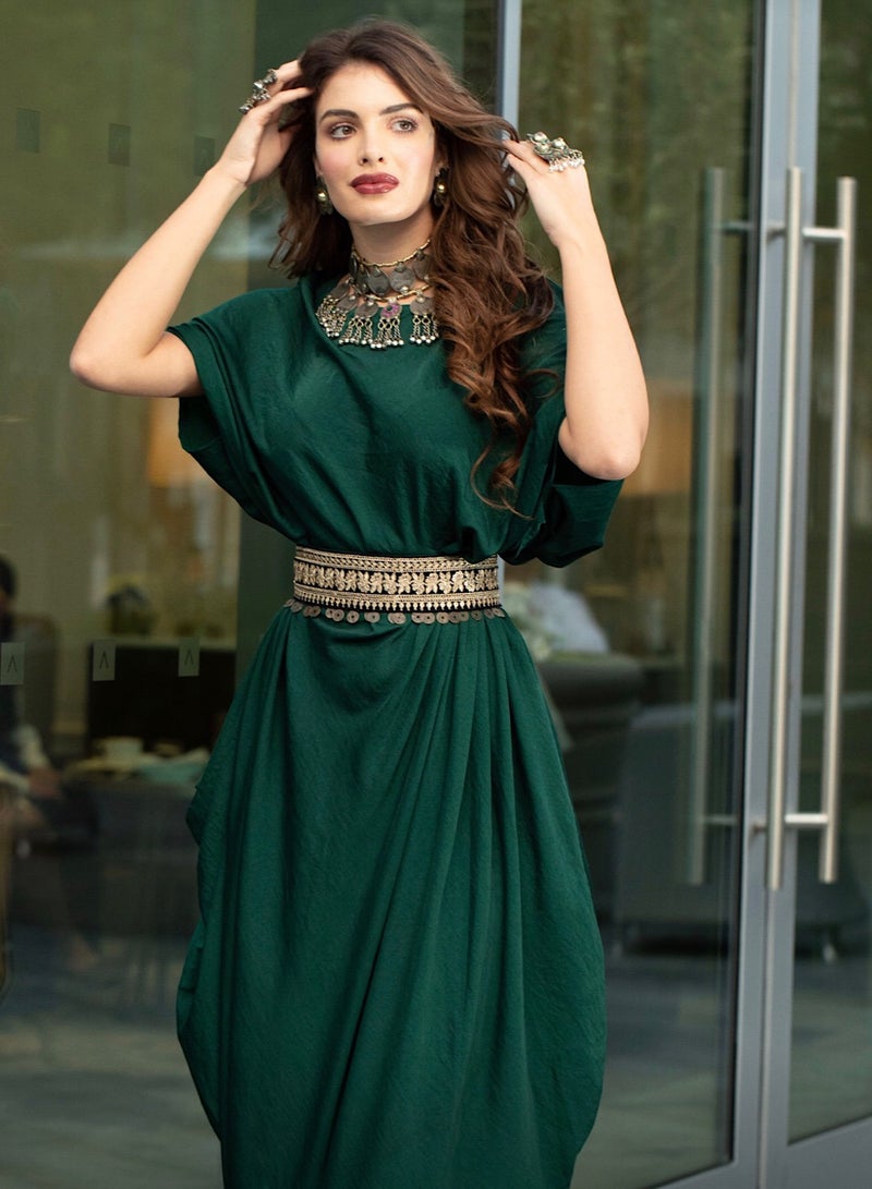 ECSTACY Drape Belt Gown  - Image 3