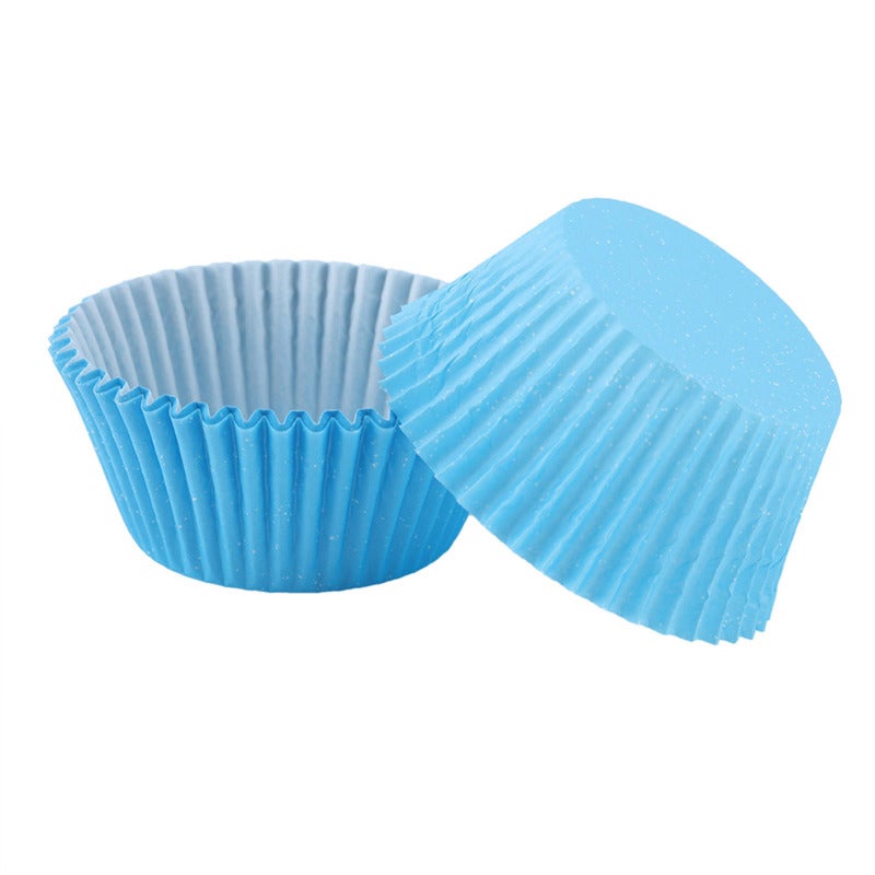 Mini Cupcake Liners 100-Piece Green Food Grade Baking Cups - Easy Release Muffin Cases for Home Baking - Image 5