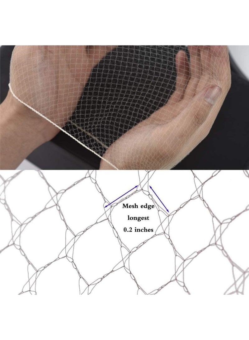 saykfoe 100 Pcs Hair Net, 20 Inches Hair Nets Elasticity Invisible Elastic Mesh for Food Service, Ballet Bun, Sleeping, Women and Wig (Black) - Image 2