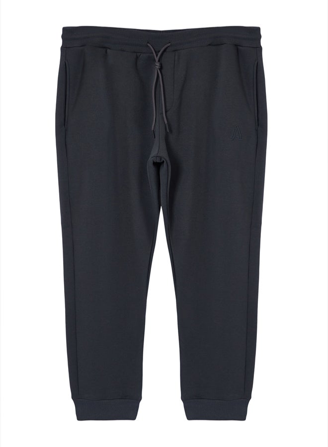 trendyol Anthracite Regular/Normal Cut Basic Plus Size Sweatpants TMNAW25AJ00000 - Image 5