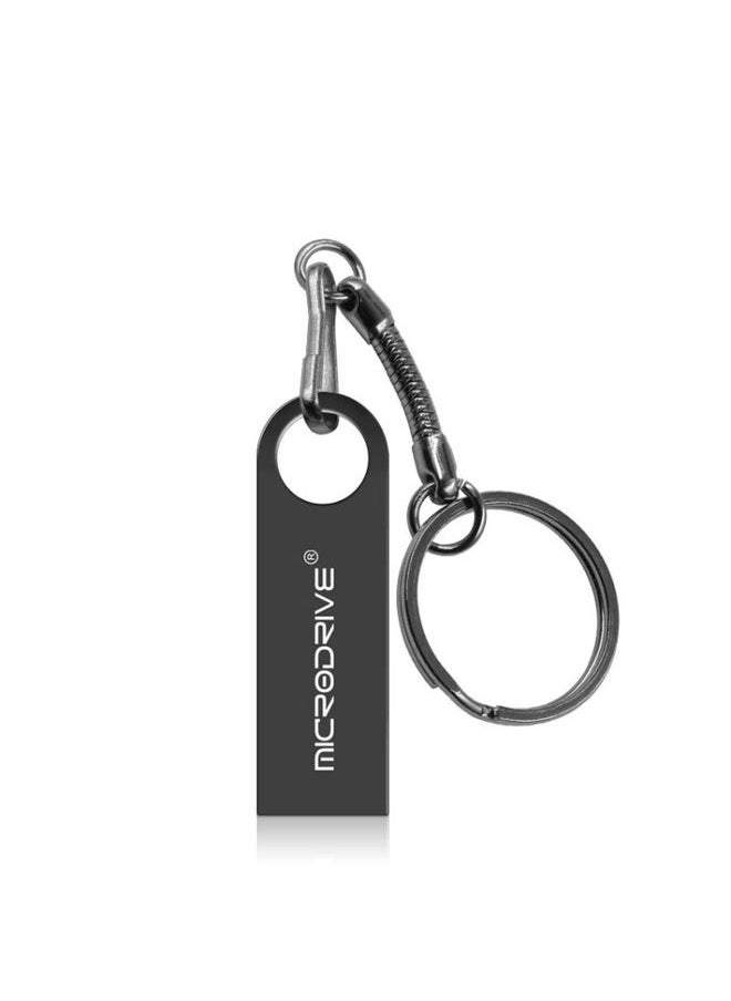 BURAQ MicroDrive 32GB USB 2.0 Metal Waterproof High Speed U Disk(Black)  - Image 1