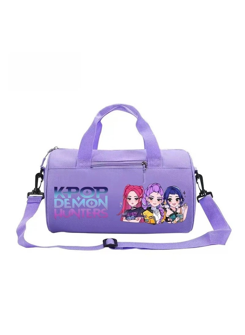 KPOP Demon Hunter Girl Group Cartoon Print Tote Bag, Gym Bag, Travel Bag, Sports Tote, Shoulder Bag